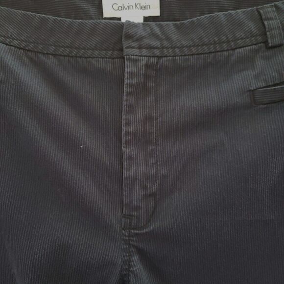 Calvin Klein Womens Corduroy Pants Blue Size 10 Cotton Blend Stretch Pockets - Picture 8 of 12